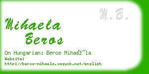 mihaela beros business card